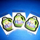 WACKY PACKAGES ANS9 LOT OF THREE "FLAB" BONUS STICKERS STILL IN CELLOPHANE WRAP!