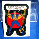 1975 MARVEL COMIC BOOK SUPER HEROES **SUB-MARINER** STICKER CARD