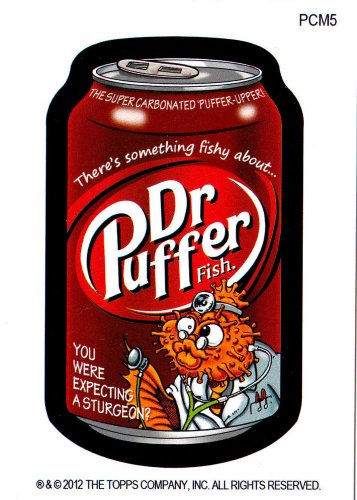 WACKY PACKAGES " DR.PUFFER" MINI-POSTCARD  PCM5 NOW TOPPS IS SOLD OUT!!