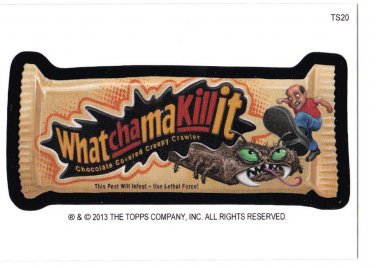 2013 WACKY PACKAGES HALLOWEEN BONUS CARD "WHATCHAMAKILLIT" BONUS CARD TS20 NEW!