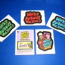 WACKY PACKAGES OLD SCHOOL3 COMPLETE SET SWEETAR PROMO & LOGO CARDS LUDLOW BACKS