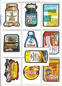 2017 Wacky Packages 50th Anniversary COMPLETE OLD SCHOOL SET 10/10 + WRAPPER