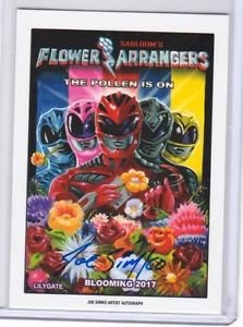 2017 WACKY PACKAGES 50th ANNIVERSARY JOE SIMKO AUTO "FLOWER ARRANGERS" 01/25