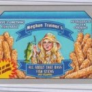 2017 WACKY PACKAGES 50th ANNIVERSARY SILVER STICKER "MEGHAN FISH STICKS" 42/50