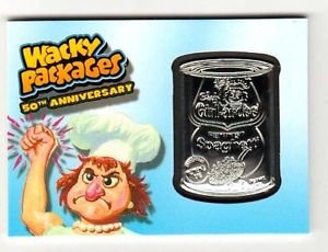 2017 Topps Wacky Packages 50th Anniversary MEDALLION "CHEF GIRL-AR-DEE" 83/99