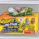 2017 WACKY PACKAGES 50th ANNIVERSARY SILVER STICKER "GROSSERY TRASHBAGS" 7/50