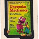 1974 WACKY PACKAGES ORIGINAL 11th SERIES "UNPOPULAR MECHANICS" STICKER