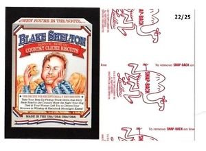 2017 Wacky Packages 50th Anniversary RED LUDLOW "BLAKE SHELTON BISCUITS" 22/25