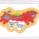 2015 WACKY PACKAGES SERIES 1 GOLD BORDER "WEENIE BABIES" #91 STICKER CARD