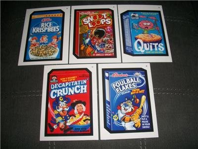 2015 EXCLUSIVE WACKY PACKAGES 5X7 CEREAL CARDS W. ARTIST BHOB STEWART LAST TITLE