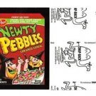 2017 Wacky Packages 50th Anniversary BLACK LUDLOW "NEWTY PEBBLES" 77/99