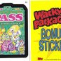 2007 WACKY PACKAGES ALL NEW SERIES 6 (ANS6) "PASS" BONUS STICKER  B3