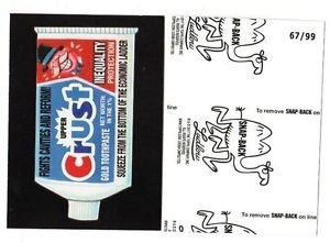 2017 Wacky Packages 50th Anniversary BLACK LUDLOW "CRUST TOOTHPASTE" 67/99