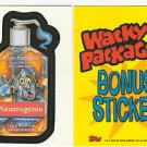 2006 WACKY PACKAGES ALL NEW SERIES 4 (ANS4) **NEUTROGENIE** BONUS STICKER B2