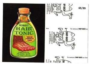 2017 Wacky Packages 50th Anniversary BLACK LUDLOW "HOBBIT HAIR TONIC" 65/99