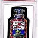 1974 WACKY PACKAGES ORIGINAL 6TH SERIES "RUN-A-WAY VITAMINS" PSA GRADED 7 RARE