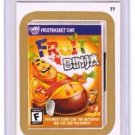 2015 WACKY PACKAGES SERIES 1 GOLD BORDER "FRUIT BINJA" #77 STICKER CARD