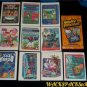 2015 WACKY PACKAGES SERIES 1 COMBO "COMPLETE 110 BASIC CARDS & TATTOO SET + MORE