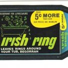 1986 WACKY PACKAGES ALBUM SERIES STICKER "IRISH RING" #65 ONLY 99 CENTS