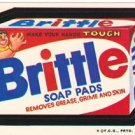 1974 WACKY PACKAGES WONDER BREAD 2nd SERIES "BRITTLE SOAP PADS" STICKER