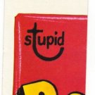 1973 WACKY PACKAGES ORIGINAL 3rd SERIES "BEANBALL" PUZZLE PIECE W/CHECKLIST TL