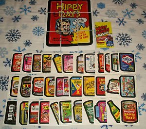 2011 WACKY PACKAGES OLD SCHOOL 3rd SERIES TAN BACKS COMPLETE SET + PUZZLE