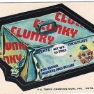1974 WACKY PACKAGES ORIGINAL 10TH SERIES "CLUNKY" STICKER CARD