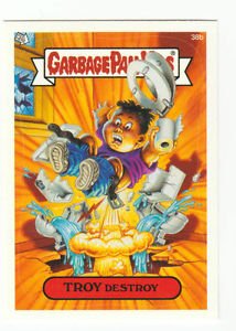 2003 GARBAGE PAIL KIDS ALL NEW SERIES 1 {ANS1} "TROY DESTROY" #38b STICKER CARD