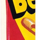 1973 WACKY PACKAGES ORIGINAL 3rd SERIES "BEANBALL" PUZZLE PIECE W/CHECKLIST ML