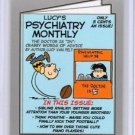 2017 WACKY PACKAGES 50th ANNIVERSARY SILVER STICKER "LUCY'S PSYCHIATRY" 05/50