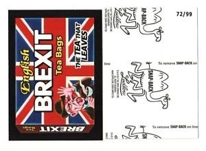 2017 Wacky Packages 50th Anniversary BLACK LUDLOW "BREXIT TEA BAGS" 72/99