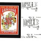 2017 Wacky Packages 50th Anniversary BLACK LUDLOW "LADY GAGA PLAYING CARDS"69/99