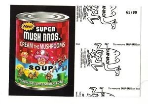 2017 Wacky Packages 50th Anniversary BLACK LUDLOW "SUPER MUSH BROS." 65/99