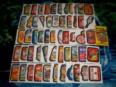 2014 WACKY PACKAGES SERIES 1 COMPLETE 55 STICKER CARD SET