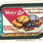 1974 WACKY PACKAGES ORIGINAL 10TH SERIES "HAIRY LEE CAKE" STICKER