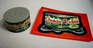 WACKY PACKAGES ERASER SERIES 2 "CHOKEN BY THE SEA" ERASER & MATCHING STICKER #7