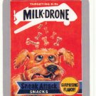 2015 WACKY PACKAGES SERIES 1 SILVER BORDER "MILK-DRONE" #17 STICKER CARD