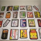 2003 SILLY SUPERMARKET 1ST SERIES COMPLETE STICKER SET LIKE WACKY PACKAGES.