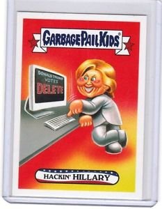 2016 GARBAGE PAIL KIDS disg-RACE "HACKIN'HILLARY" #34 LIMITED EDITION