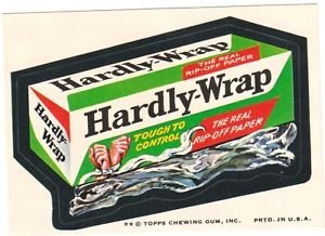 1974 WACKY PACKAGES ORIGINAL 8TH SERIES "HARDLY-WRAP" STICKER