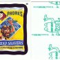 2016 WACKY PACKAGES BASEBALL SERIES1 GREEN LUDLOW "SD PADRES HEAD SHAVERS" #36
