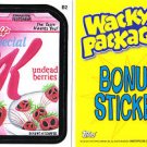 2013 WACKY PACKAGES ALL NEW SERIES 10 (ANS10) **SPECIAL K** BONUS STICKER B2