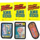 2007 WACKY PACKAGES ALL NEW SERIES 5 (ANS5) **THREE BONUS STICKERS** B1,B2,B3