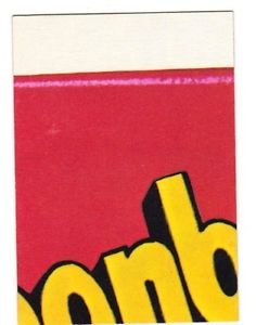 1973 WACKY PACKAGES ORIGINAL 3rd SERIES "BEANBALL" PUZZLE PIECE W/CHECKLIST TM