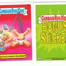 2015 GARBAGE PAIL KIDS SERIES 1  "DEMOLISHED DAMON" B9b BONUS STICKER