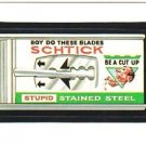 1986 WACKY PACKAGES ALBUM SERIES STICKER "SCHTICK BLADES" #67 ONLY 99 CENTS