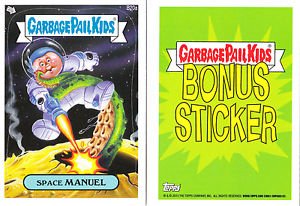 2013 GARBAGE PAIL KIDS BRAND NEW SERIES3 (BNS3) BONUS STICKER "SPACE MANUEL"B20a