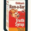 TOPPS WACKY PACKAGES 1982 SERIES ALBUM STICKER "RAM-A-LIAR" #116