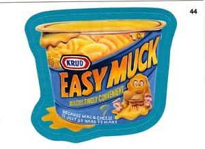 2013 WACKY PACKAGES ALL NEW SERIES 10 {ANS10} BLUE BORDER "EASY MUCK" #44
