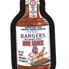 2016 WACKY PACKAGES BASEBALL SERIES 1 "TEXAS RANGERS BBQ SAUCE" #52 STICKER CARD